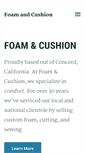 Mobile Screenshot of foamandcushion.com